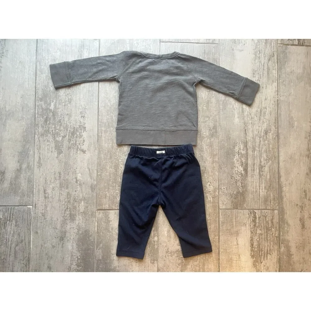 Baby Gap Boys Lot 2 Piece Set Casual T-Shirt Top & Pants Outfit 6-12m Designer